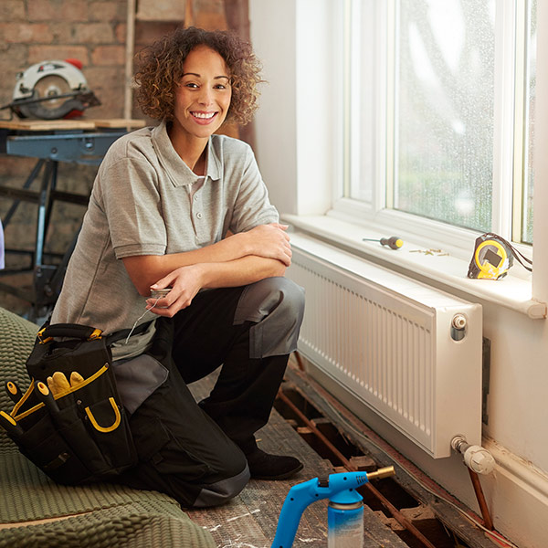 women smiling